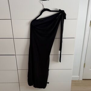 Banana Republic Black One-Shoulder Dress